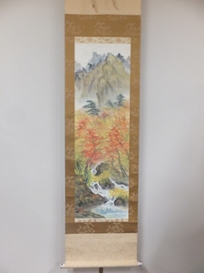 Art hand Auction 【正品保证】直原玉成手绘, 修成祖, 日本画家, 国星禅寺住持, 俳句诗人, 日本南歌院(高浜教子), 冈山县, 兵库县, 淡路岛, 可以一起运送任意数量的卷轴, 绘画, 日本画, 景观, 风与月