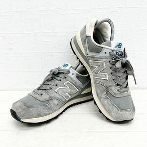 1256◎ new balance 574 ニューバランス 靴 シューズ スニーカー ローカット フラット ソール カジュアル グレー レディース23.0