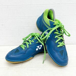 1256◎ YONEX ヨネックス スポーツ シューズ バトミントン 靴 ローカット カジュアル ネイビー レディース24.5