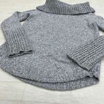 1261◎ Abercrombie & Fitch アバクロンビー & フィッチ トップス ニット セーター タートルネック 長袖 グレー レディースXS_画像3