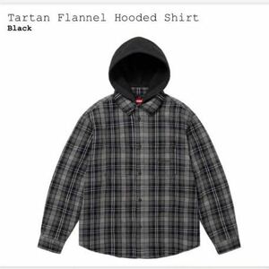Supreme Tartan Flannel Hooded Shirt Lサイズ