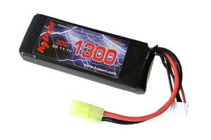 no2 Kypom S電動ガン 11.1V 1300mAh 30C60C リポミニタミヤ コネクター 電動ガン エアガン リポ リチウムポリマー バッテリー　★