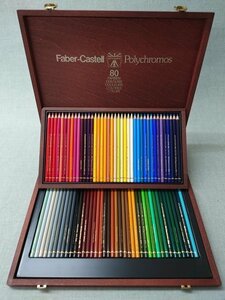 【未使用に近い】Faber-Castell Polychromos 色鉛筆 80色セット ファーバーカステル (管理番号：049102)