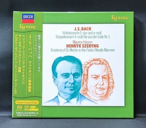 【未開封/ESSD-90140/エソテリック】シェリング、マリナー/J.S.バッハ：ヴァイオリン協奏曲集 ESOTERIC　Hybrid SACD シールド