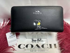 コーチ COACH 財布 長財布 アコーディオン ラウンドファスナー COACH PEANUTS コーチ スヌーピー コラボ プレゼント ギフト F53773 B135