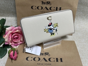 コーチ COACH 長財布 財布 アコーディオン ジップ リジェネラティブ 100周年限定コレクション ミニーマウス プレゼント 新品 A073