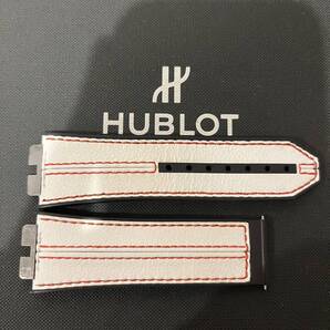 美品☆ HUBLOT ワンクリック 45mm ウニコ用 401系 411系 ラバー ウブロ ベルト フェラーリ 定価77,000 白 スケドーニ UNICO ストラップ