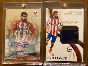 Topps ジエゴコスタ　直筆サイン panini immaculate soccer カード アルダトゥラン Arda Turan /99 アトレティコマドリード 直筆サイン