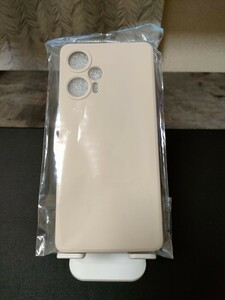 redmi note 12turbo/POCO F5 用シリコンケース黄色、白。レンズカバー