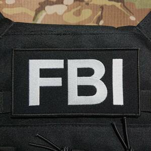 FBI　パネルパッチＭ　80ｘ150ｍｍ 　FBIワッペン