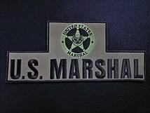 USマーシャル　U.S.MARSHAL　凸型②　230×100ｍｍ　パネルパッチ　ワッペン_画像1