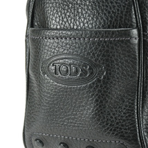 トッズ TOD'S ワンショルダーバッグ ハンドバッグ ドライビング レザー ブラック 黒 シルバー金具 ショルダー レディース 中古_画像6