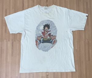 ★激レア★ APE × ONE PIECE Tシャツ ルフィ L シャーク kaws