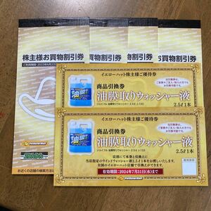 イエローハット　株主優待券　9600円分　ウォッシャー液　2本