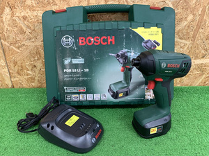 【中古品】ボッシュ/BOSCH　18V 充電式インパクトドライバー　PDR18LI-1B　★e823