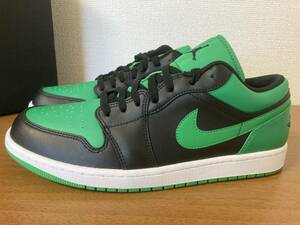 新品 Nike.com購入 正規品 NIKE AIR JORDAN 1 LOW US11 29cm ナイキ エア ジョーダン 1 553558-065 ブラック/ラッキーグリーン/ホワイト