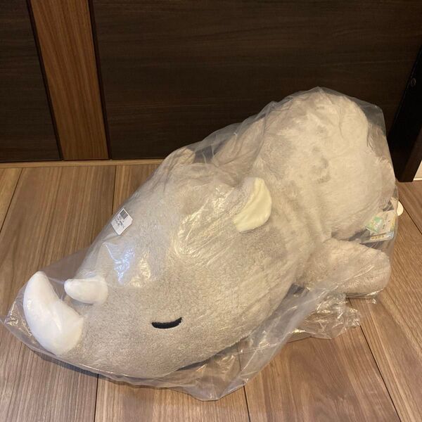 すやすや ねむっこ サファリパーク サイ ぬいぐるみ 抱き枕