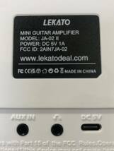 JA-02II LEKATO JOYO ギター アンプ 5W スピーカー Bluetooth 充電式_画像4