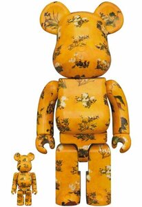 ◆未使用 未開封 メディコム・トイ BE@RBRICK 伊藤若冲「百花図」 100％ & 400％◆10291