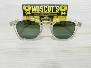 MOSCOT★モスコット サングラス★MOMZA★伊達眼鏡 スクエア ウェリントン★未使用 美品★クリアフレーム