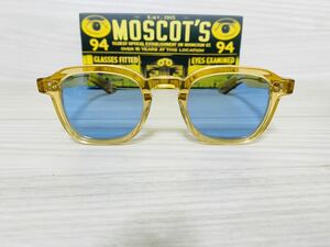 MOSCOT モスコット★サングラス★MOMZA★伊達眼鏡 ウェリントン スクエア カラーレンズ★未使用 美品