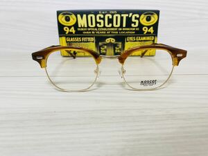 MOSCOT モスコット★メガネフレーム★YUKEL★伊達眼鏡 ラウンド サーモント 人気★未使用 美品