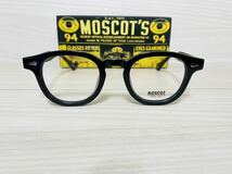 MOSCOT モスコット★レムトッシュ★メガネフレーム★LEMTOSH★伊達眼鏡 黒縁 ブラック ボストン★未使用 美品_画像1