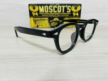 MOSCOT モスコット★レムトッシュ★メガネフレーム★LEMTOSH★伊達眼鏡 黒縁 ブラック ボストン★未使用 美品_画像3