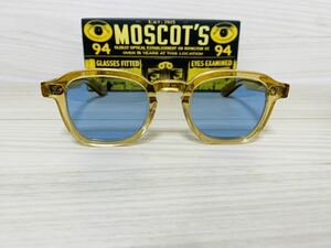 MOSCOT モスコット★サングラス★MOMZA★クリアフレーム 伊達眼鏡 ウェリントン スクエアカラーレンズ★未使用 美品