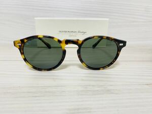 OLIVER PEOPLES オリバーピープルズ サングラス OV5217S 1011P1★Gregory Peck Sun★ウェリントン 鼈甲柄 伊達眼鏡 未使用 美品 