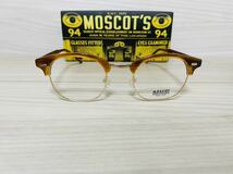 MOSCOT モスコット★メガネフレーム★YUKEL★伊達眼鏡 ウェリントン サーモント ブロンド 人気★未使用 美品_画像1