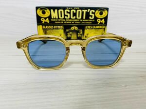 MOSCOT モスコット★サングラス★MOMZA★シナモン 伊達眼鏡 ウェリントン カラーレンズ★未使用 美品