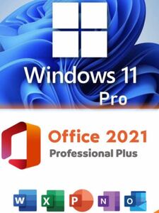 お得なセット品　Microsoft Office Windows11 ★ Professional プロダクトキー + Office2021 Professional Plus / ダウンロード版日本語版