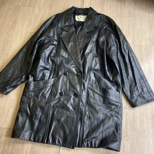 同梱可 pierre balmain ピエールバルマン　ラムレザー　コート　本革　