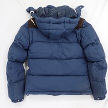 ★MONCLER V/モンクレールブイ ダウンジャケット 0/メンズS相当/ネイビー/ナイロン混コットン/フード取外可/タグ付き/アウター&1201500145_画像2