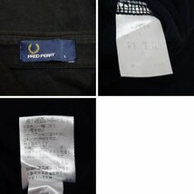 □FRED PERRY/フレッドペリー 長袖ポロシャツ メンズL/ダークネイビー/コットン100%&1933600048_画像5