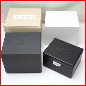 ☆1円 未使用 ZENITH/ゼニス 腕時計 収納ボックス/ブラック/ケース/保管箱/単品用/空箱/外箱付き&0525700045