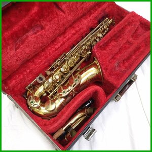 ★H.Selmer/ヘンリーセルマー アルトサックス/ゴールド/リード・ストラップ・ケース等付属/管楽器/ジャンク扱い&1932000050