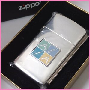 ★未使用 Zippo/ジッポー Alfa/アルファ オイルライター/シルバー/2000年製/スリム/JTキャンペーン当選品/喫煙具/外箱付き&1903200057