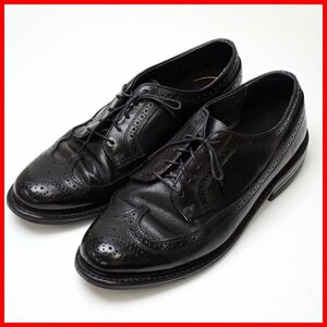 ★Florsheim/フローシャイム ウィングチップシューズ 10.5/メンズ28cm相当/ブラック/レザー/紳士靴/革靴/インソール付き&1900100063