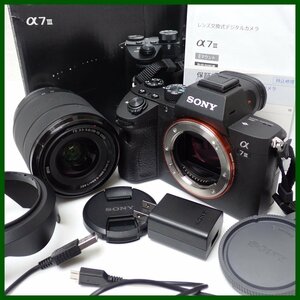 ★SONY/ソニー α7 III デジタル一眼カメラ ズームレンズキット ILCE-7M3K/FE 28-70mm F3.5-5.6 OSS/ミラーレス/ジャンク扱い&1938900033