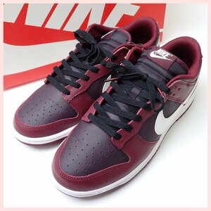 ★未使用 NIKE/ナイキ DUNK/ダンク LOW RETRO 28cm/バーガンディ/DJ6188-600/レザー/箱・タグ付き/スニーカー&1942200031