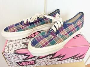 80's VANS AUTHENTIC“総柄チェック柄” USA製 Deadstock 箱付 ビンテージ品