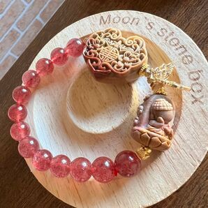 割引中 ポリクロームジャスパー ミニ如意と大仏様 ストロベリークオーツ