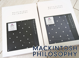 新品 MACKINTOSH PHILOSOPHY マッキントッシュ フィロソフィー ボクサーパンツ 2枚セット メンズ L スタードット柄 Lネイビー 定価7,040円