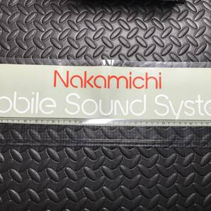 ジャンク デッドストック 3枚セット Nakamichi ナカミチ モービルサウンドシステム ステッカー 旧車 ハチマル 当時物 90年代 高速有鉛の画像4