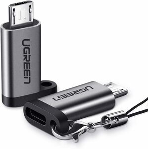マイクロUSB変換アダプター タイプC Micro USB 変換 2個入り USB C to Micro USB 変換コネクタ 急速充電とデータ同期