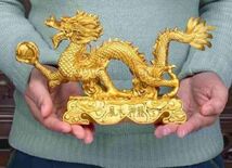 ◆最安保証◆龍の置物 ドラゴン オブジェ インテリア 金運 ボール 玄関 開運 縁起物_画像7
