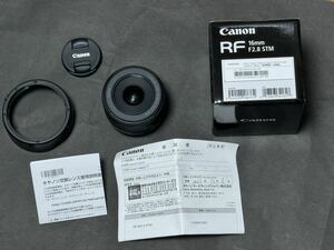 キヤノン CANON RF16mm F2.8 STM サードパーティ製フード Kenko製フィルターおまけ★ワンオーナー／非喫煙★美品