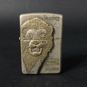 ER1121-17-3 ZIPPO ジッポ ライター LIMITED EDITION ライオン 限定品 現状品 2000個限定 1168 BRADFORD 60サイズ